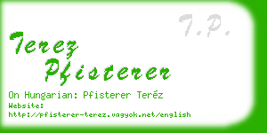 terez pfisterer business card
