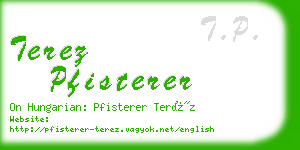 terez pfisterer business card